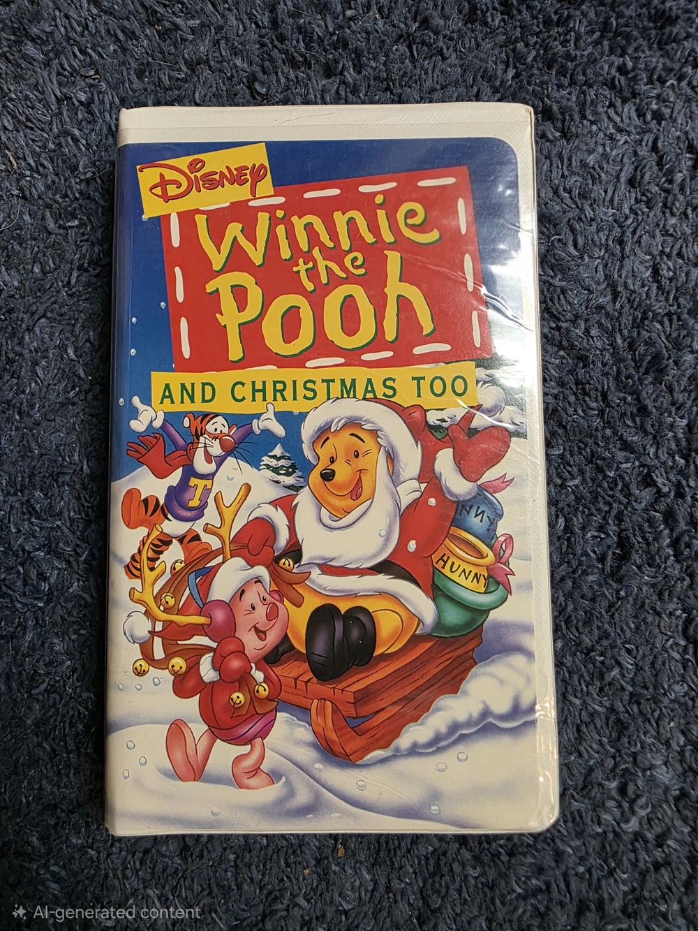 1991 Winnie the Pooh and Christmas Too VHS